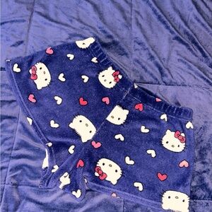 Hello Kitty Navy Pajama Bottoms with Pink & White Accents